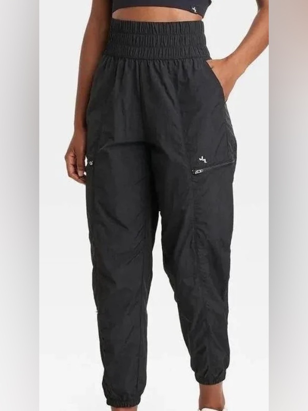 JoyLab High Rise Jogger Nylon Black Size Small NWT